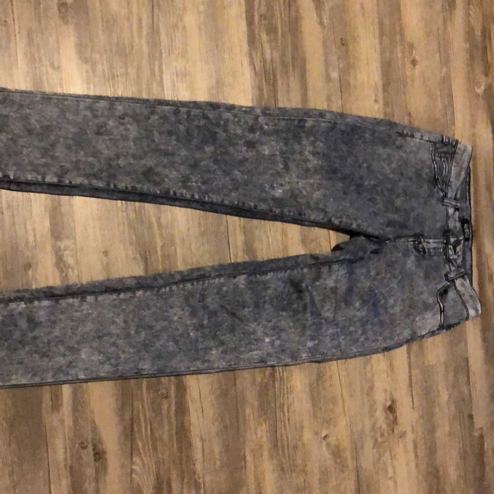 Acid wash celebrity pink jeans